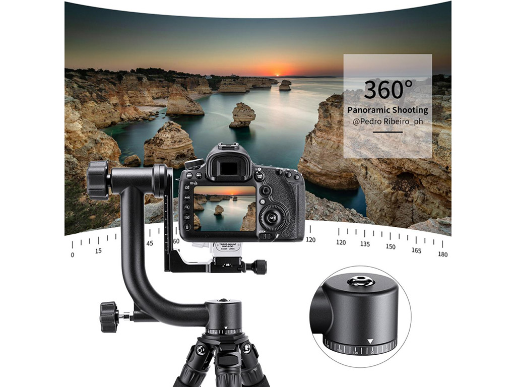 K&F Concept Kuş Gözlem Pan / Tilt Kafa (KF31.033)