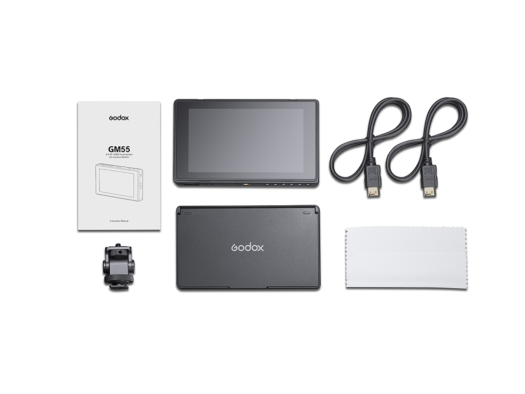 Godox  GM55 5.5" 4K HDMI Kamera Üstü Dokunmatik Monitör