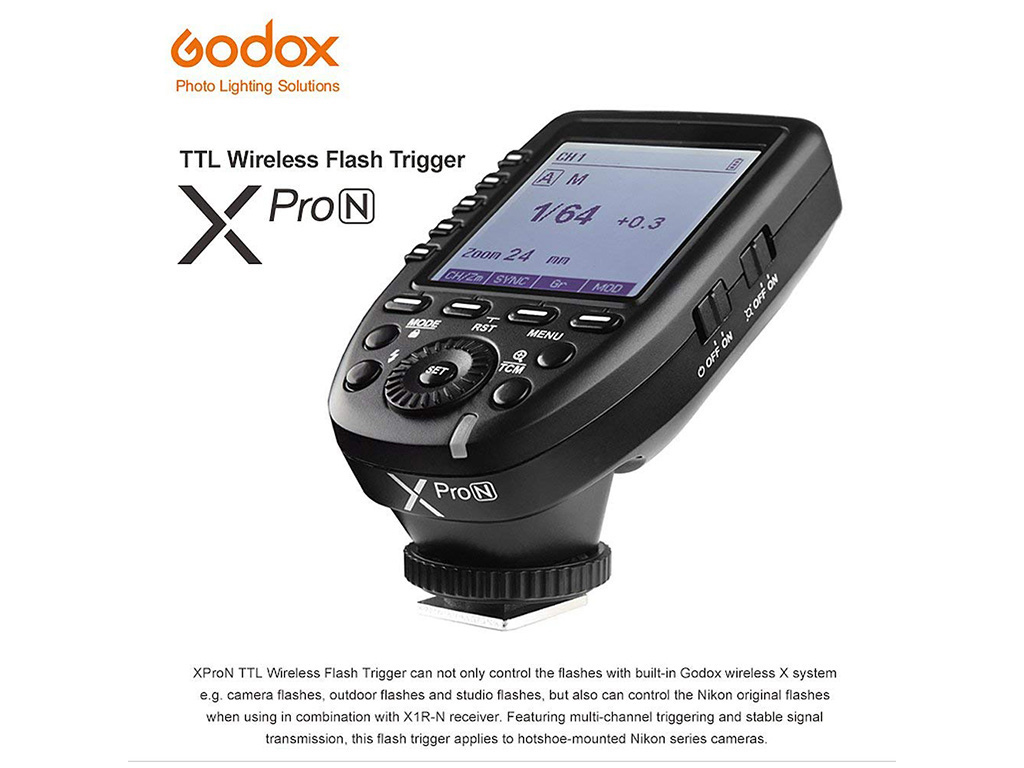 Godox XPRO-N Nikon Uyumlu TTL Flaş Tetikleyici