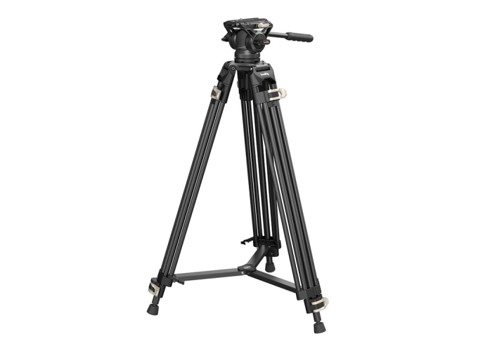 SmallRig 3751 AD-01 Fluid Head 12kg Taşıma Kapasiteli Video Tripodu 186cm Maksimum Uzunluk