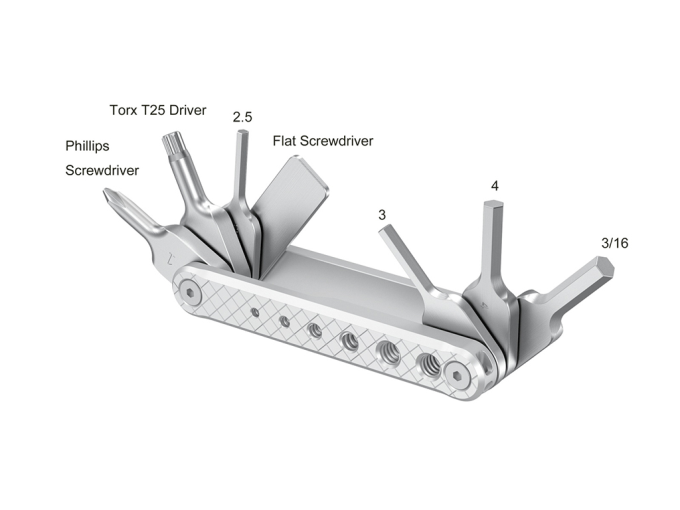 SmallRig 4681 Katlanır 7 in 1 Tornavida ve Allen Seti