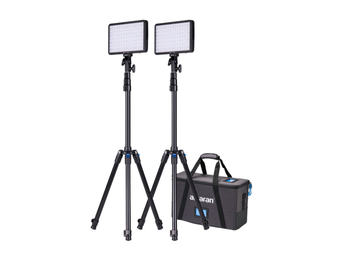 Aputure Amaran 2'li Pano 60c  60W RGB Panel LED Işık Seti (Siyah)