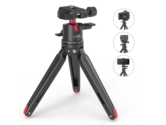 SmallRig BUT2664 2kg Taşıma Kapasiteli Top Başlıklı Masaüstü Tripodu