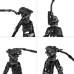 SmallRig 4465 AD-Pro8 FreeBlazer 8kg Taşıma Kapasiteli Karbon Fiber Video Tripodu 196cm Maksimum Uzunluk