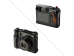 SmallRig 5267 Fujifilm GFX100RF Uyumlu Siyah Yarım Deri Kılıf ve Kayış