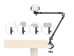 SmallRig 5625 Mengene Bağlantılı Telefon Tutucu Magic Arm