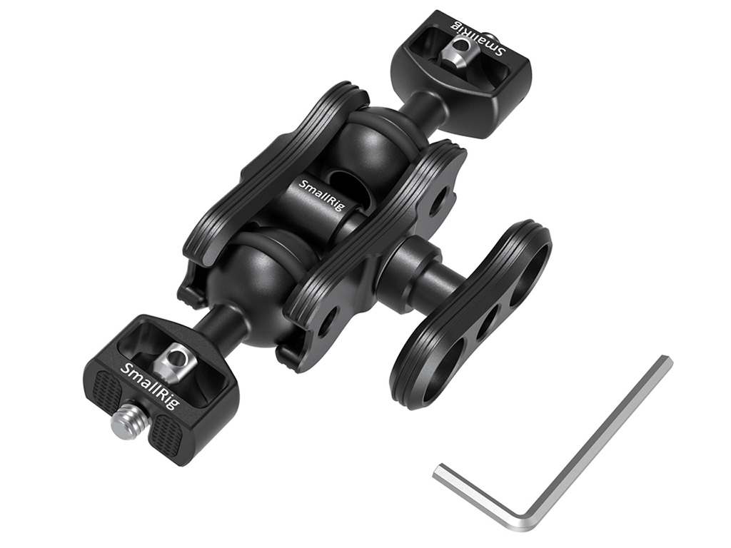 SmallRig 2070B 360 Derece Hareket Edebilen Çift Başlıklı Magic Arm 5kg Taşıma Kapasiteli