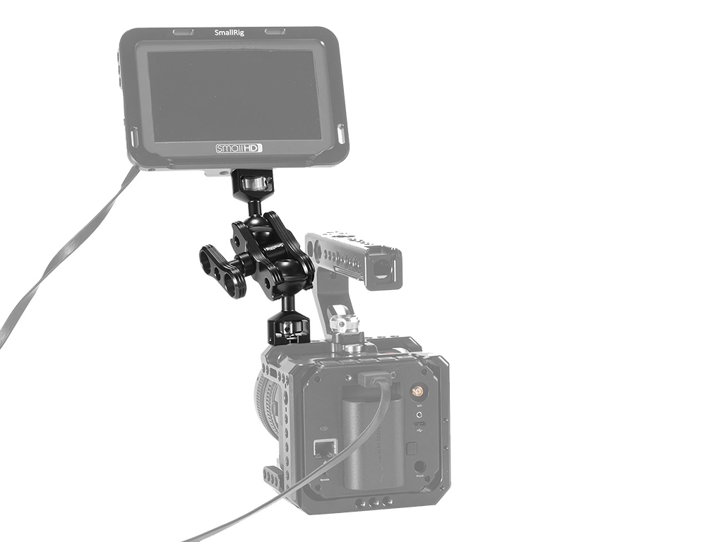 SmallRig 2070B 360 Derece Hareket Edebilen Çift Başlıklı Magic Arm 5kg Taşıma Kapasiteli