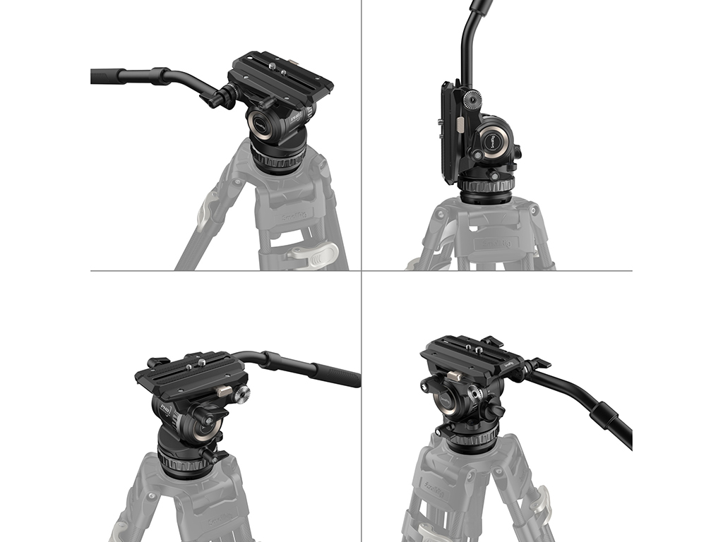 SmallRig 4287 PH8 Profesyonel 8kg Taşıma Kapasiteli Akışkan Tripod Başlığı