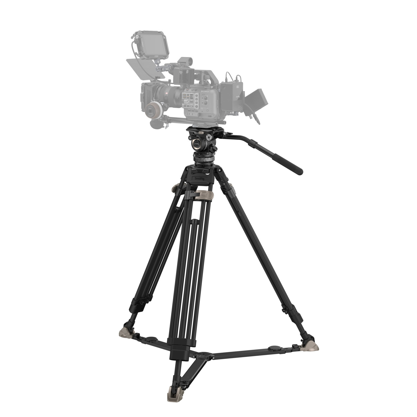 SmallRig 4465 AD-Pro8 FreeBlazer 8kg Taşıma Kapasiteli Karbon Fiber Video Tripodu 196cm Maksimum Uzunluk