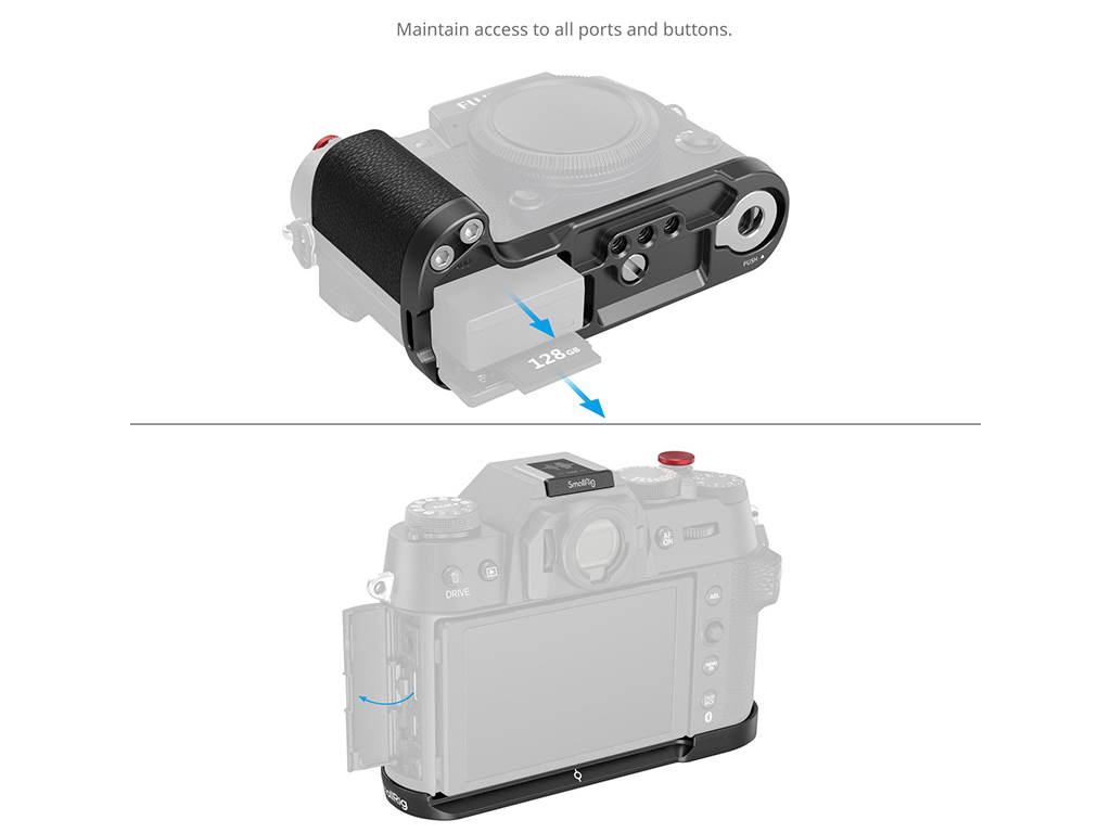 SmallRig 4783C Fujifilm X-T50 Uyumlu Siyah L Braket