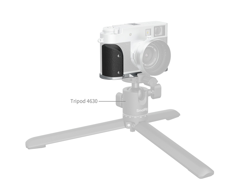 SmallRig 5216 Fujifilm X-Half Uyumlu Gümüş Silikon L Braket Siyah