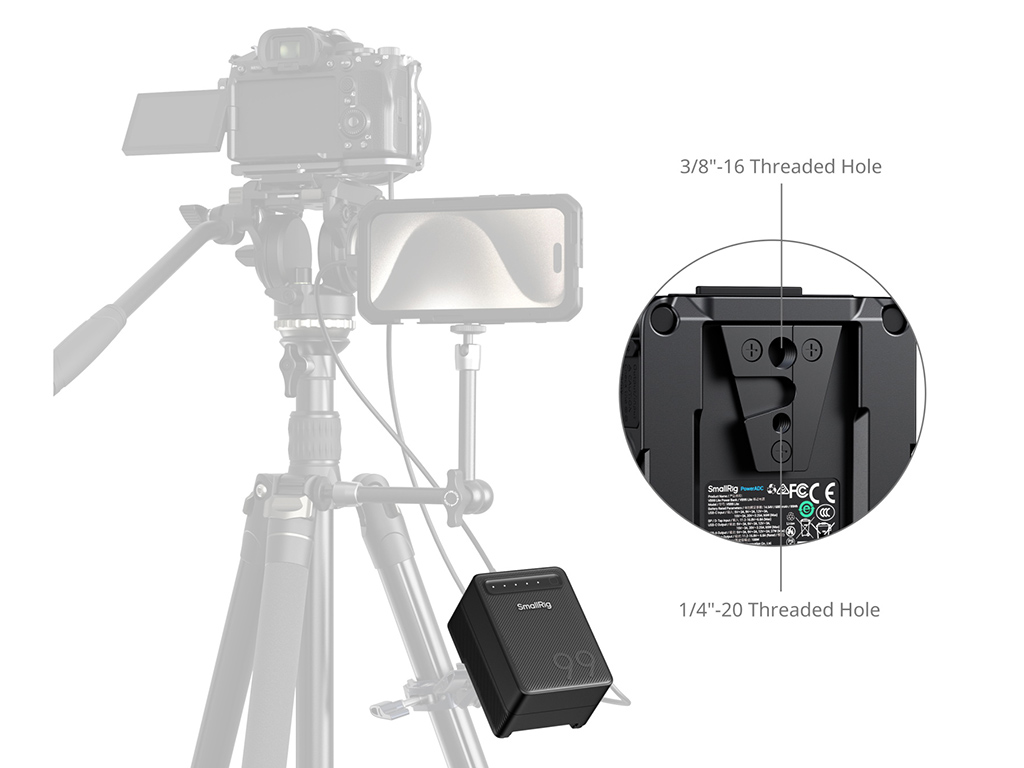 SmallRig 5245 VB99 Mini 6800mAh 65W Lite Serisi V-Mount Batarya