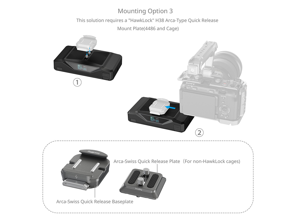 SmallRig 5248 CB75 Kameralar için 20.000mAh 65W Batarya Kiti