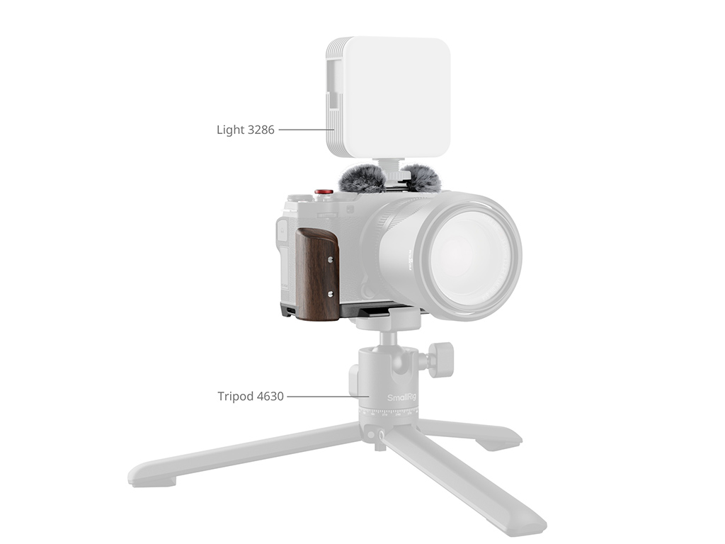 SmallRig 5260 Fujifilm X-M5 Uyumlu Siyah L Braket Siyah