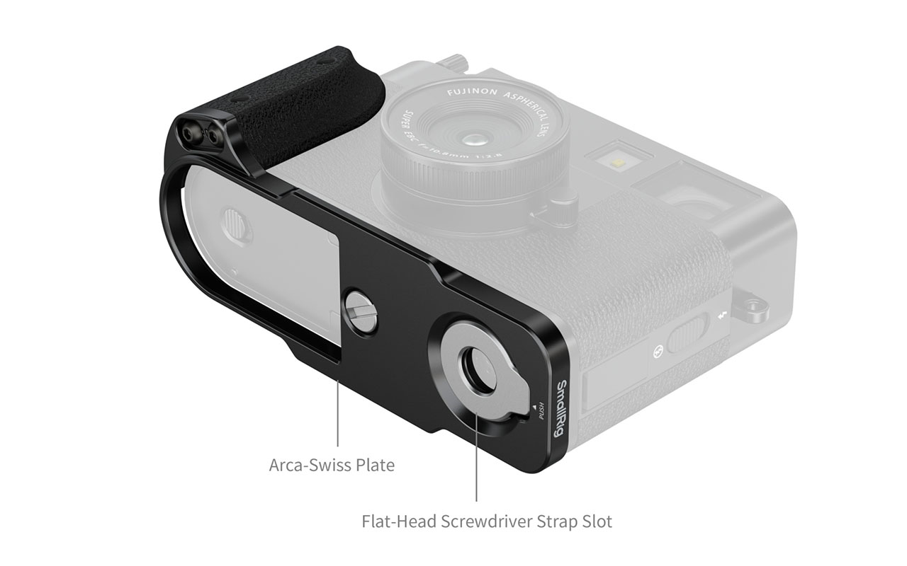 SmallRig 5332 Fujifilm X-Half Uyumlu Siyah Silikon L Braket