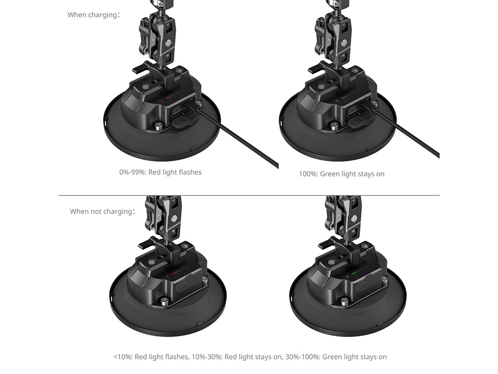 SmallRig 5399 Elektrik Vantuzlu Araç Vakum Kiti Type-C