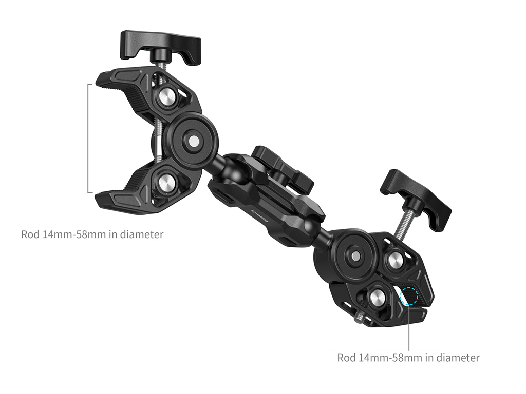 SmallRig 5453 Çift Başlıklı Süper Clamp