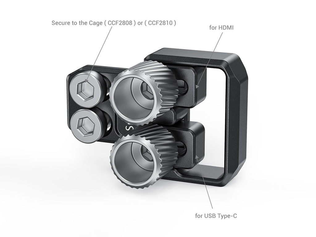 SmallRig BSC2809 X-T4 Kafes için HDMI ve USB Type-C Kablo Kelepçesi