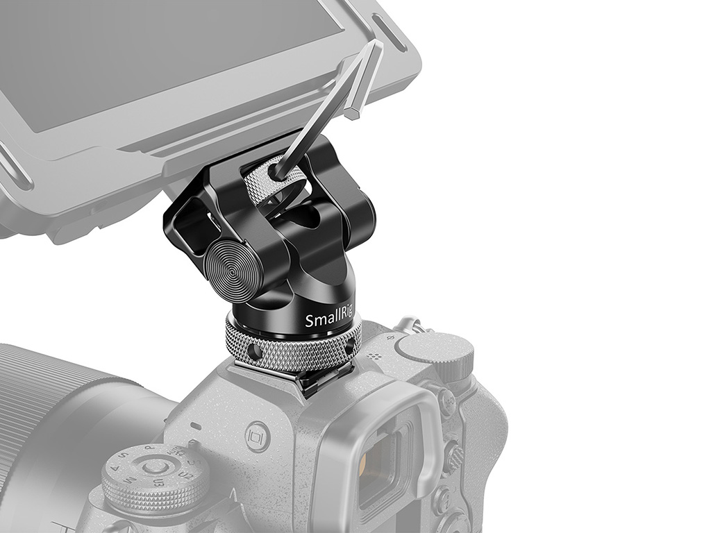 SmallRig BSE2346B Cold Shoe Monitör Bağlantı Adaptörü Eğilip Dönebilir