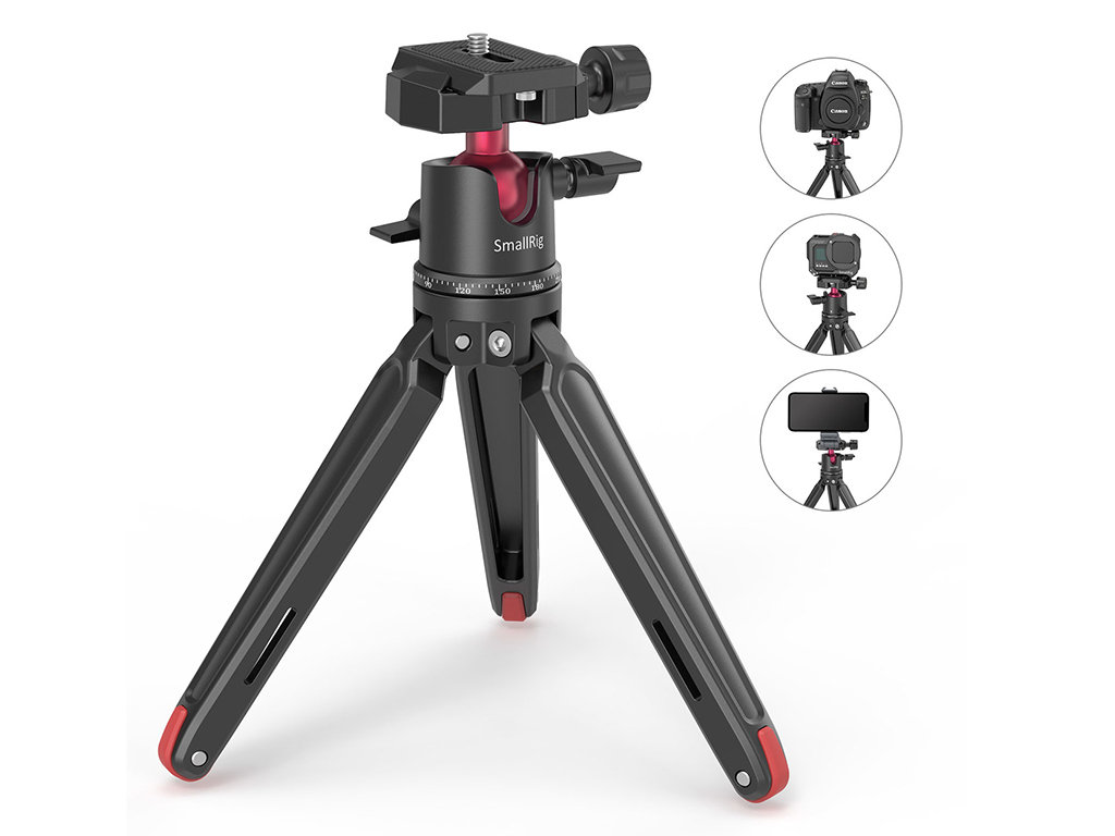 SmallRig BUT2664 2kg Taşıma Kapasiteli Top Başlıklı Masaüstü Tripodu