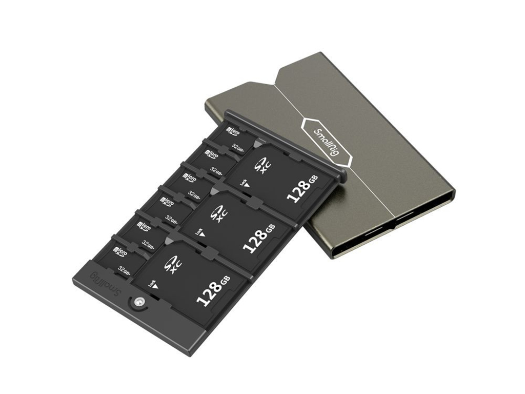 SmallRig 2832B Micro SD ve SD Hafıza Kartı Kutusu 9 Adet Kart Saklama İmkanı