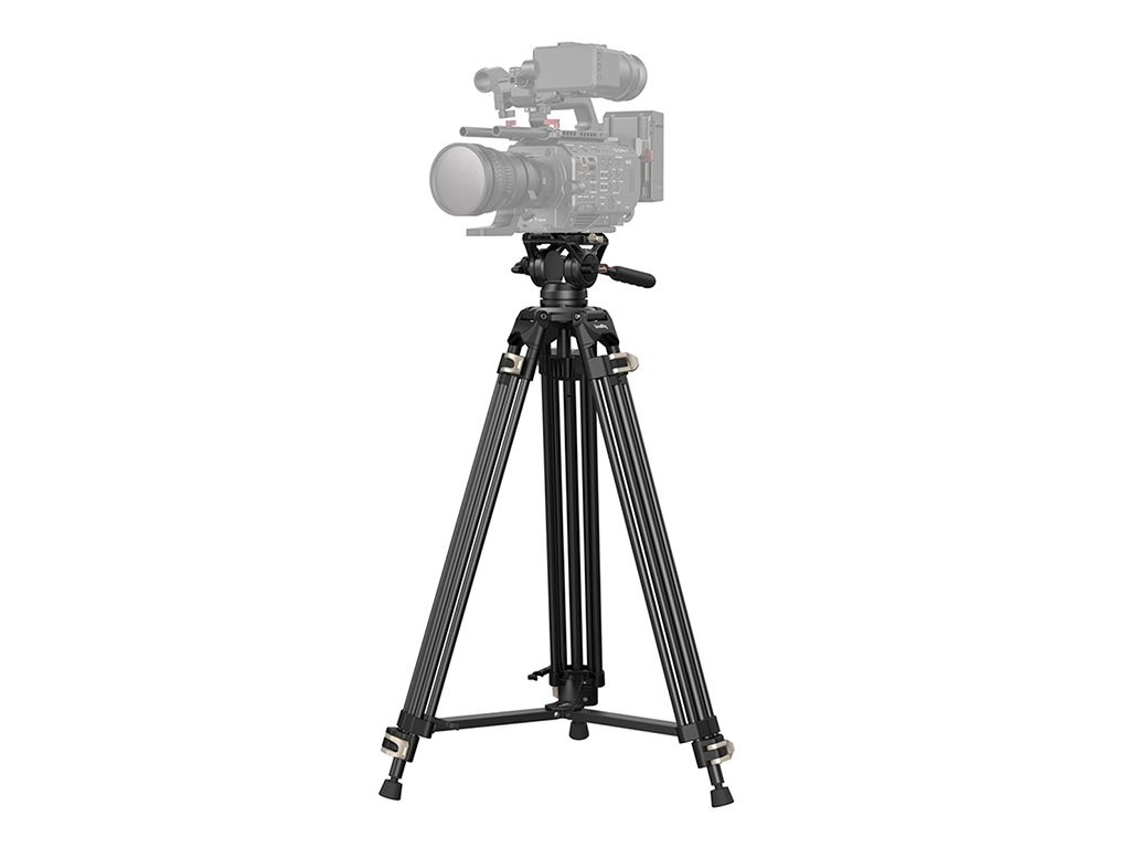 SmallRig 3751 AD-01 Fluid Head 12kg Taşıma Kapasiteli Video Tripodu 186cm Maksimum Uzunluk