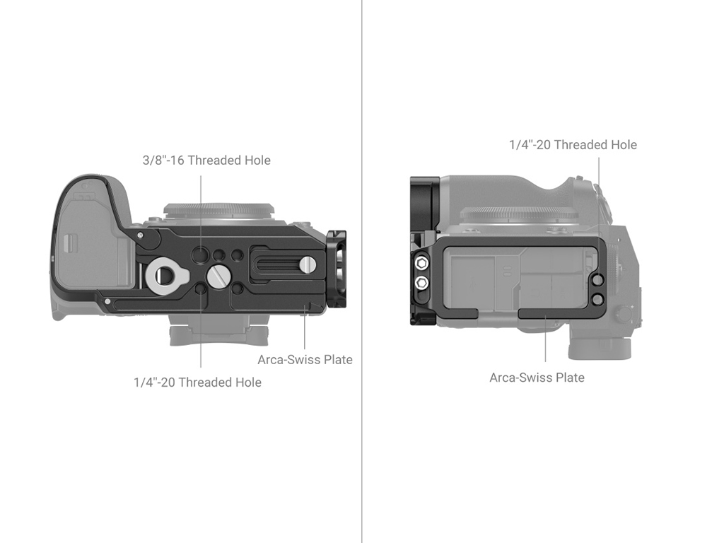 SmallRig 3928 Fujifilm X-H2S Uyumlu L Braket