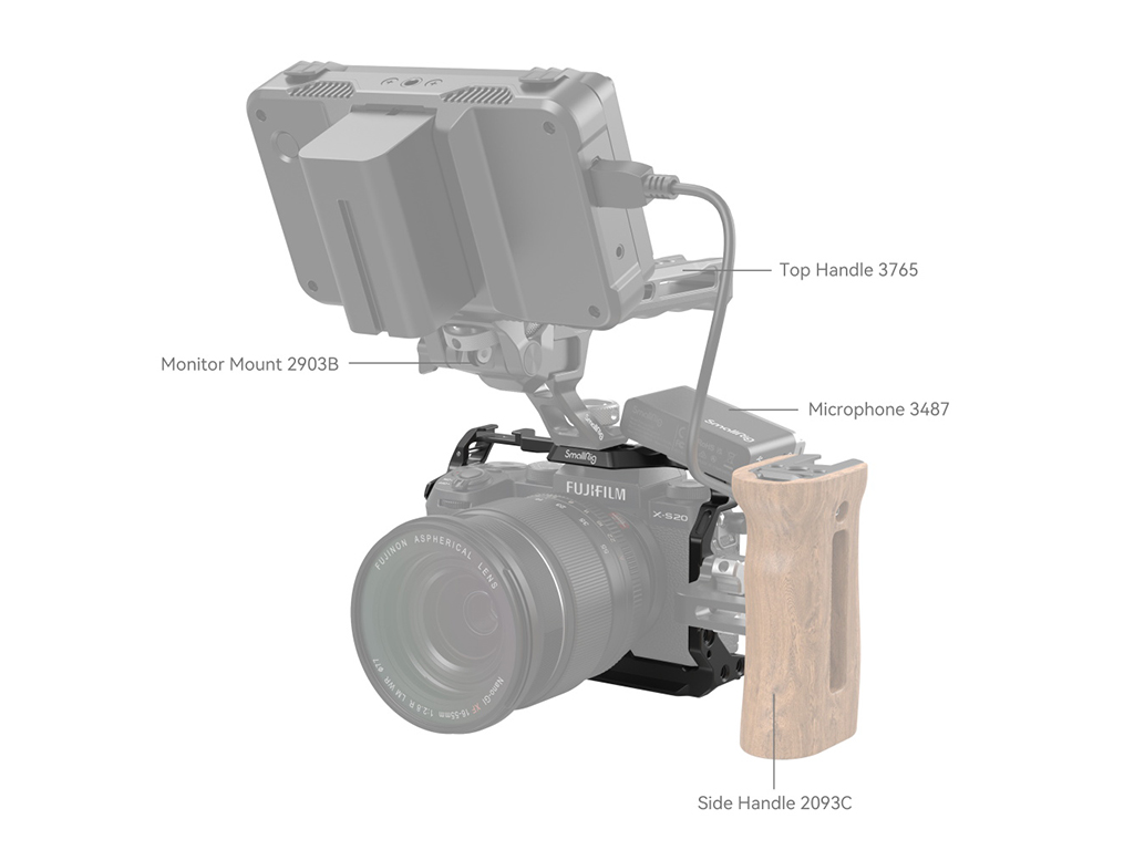 SmallRig 4230 Fujifilm X-S20 Uyumlu Kafes