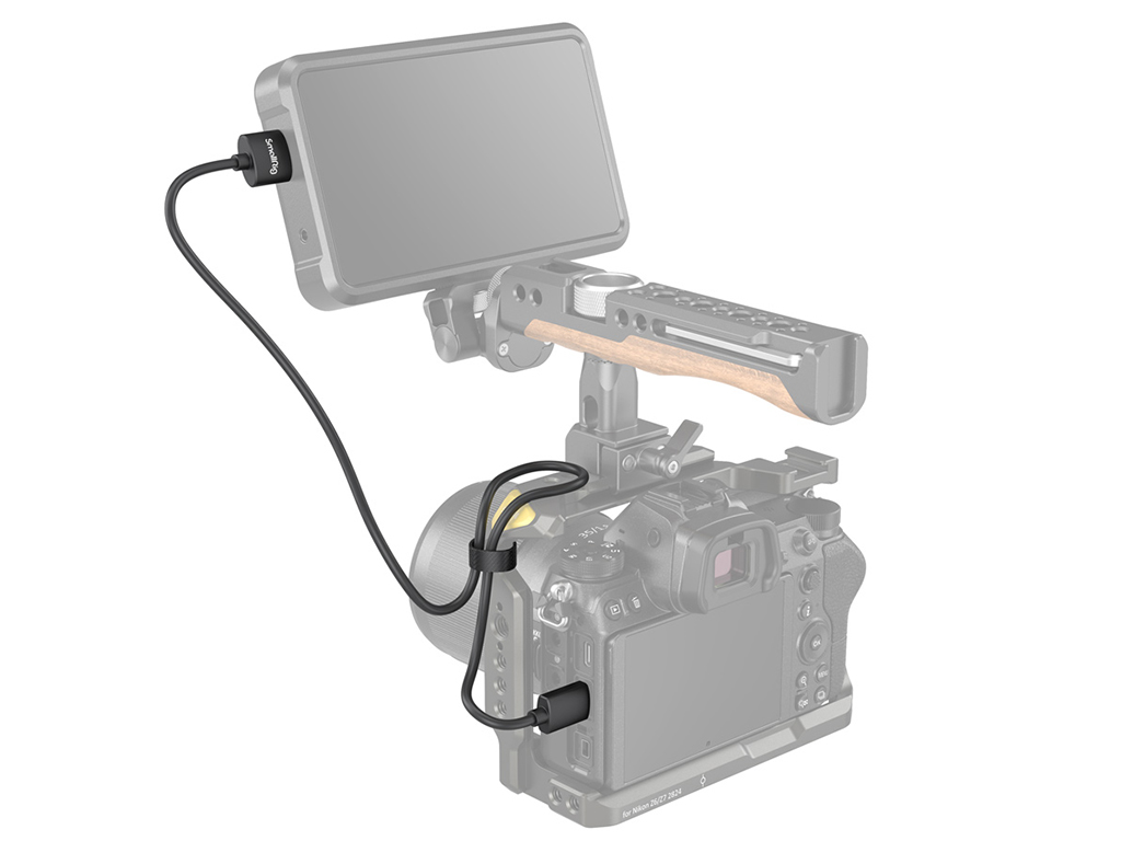 SmallRig 3041 55cm Ultra Slim 4K HDMI Kablosu (C-A) HDMI Mini to HDMI