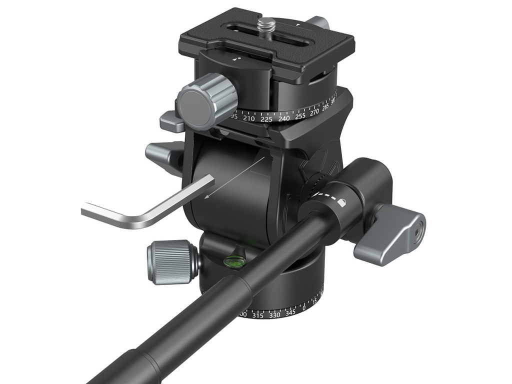 SmallRig 3457B Arca-Swiss 5kg Taşıma Kapasiteli Akışkan Video Başlığı