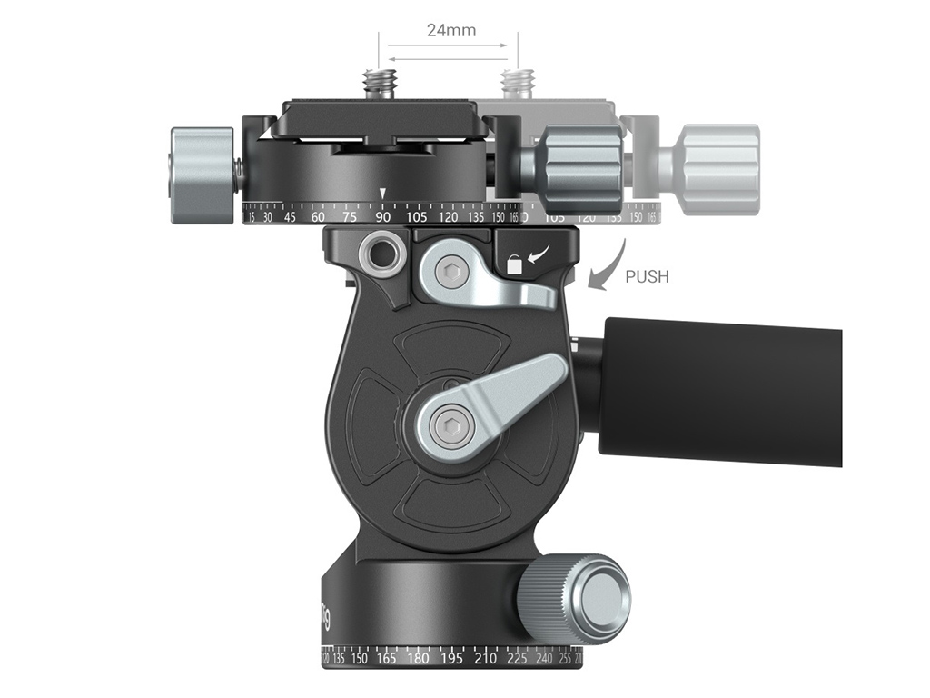 SmallRig 3457B Arca-Swiss 5kg Taşıma Kapasiteli Akışkan Video Başlığı