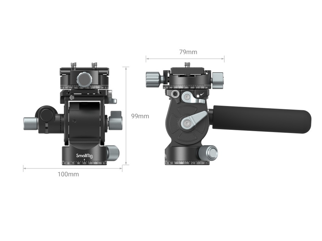 SmallRig 3457B Arca-Swiss 5kg Taşıma Kapasiteli Akışkan Video Başlığı