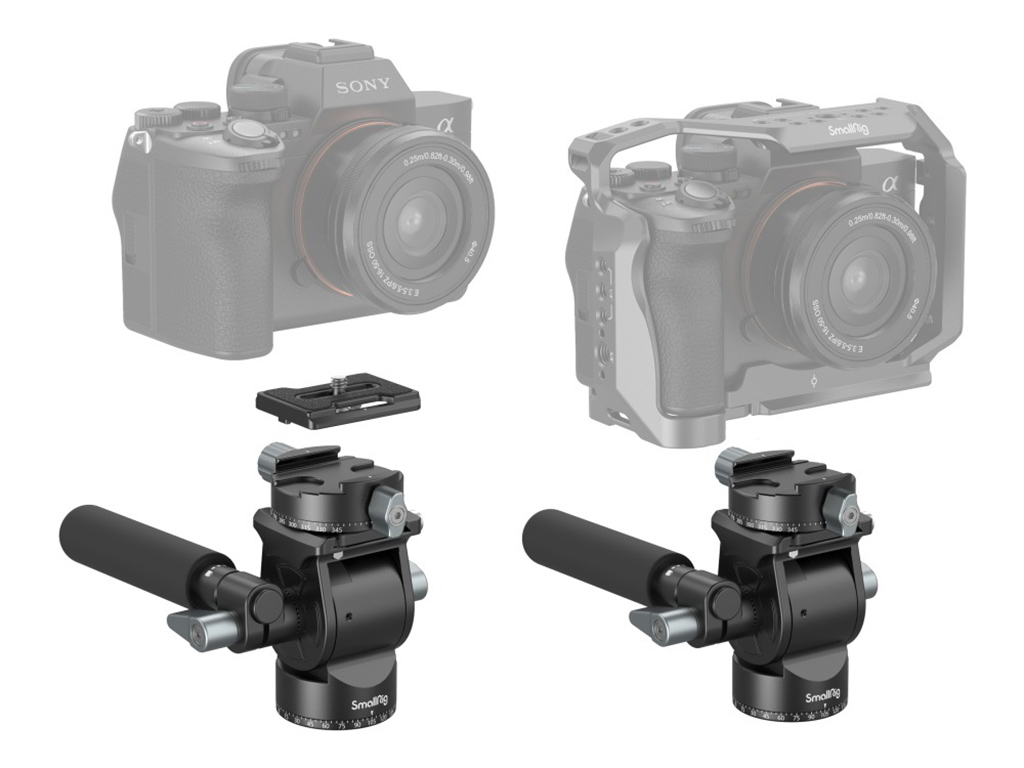 SmallRig 3457B Arca-Swiss 5kg Taşıma Kapasiteli Akışkan Video Başlığı
