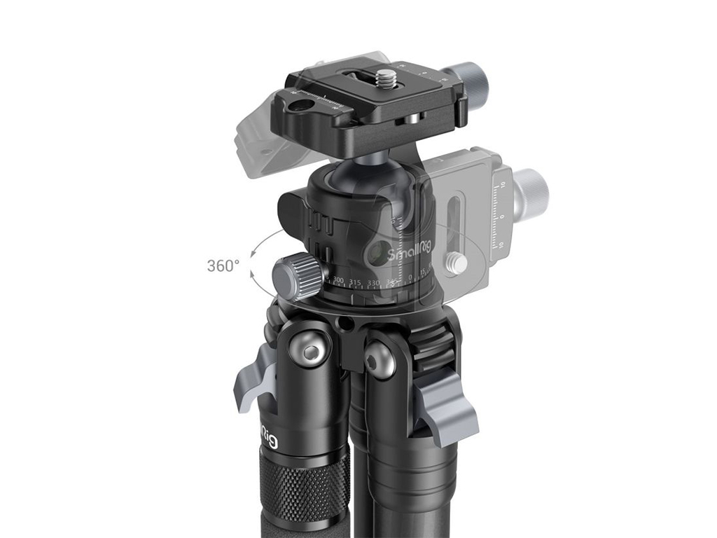 SmallRig 4060 AP-10 Karbon Fiber 12kg Taşıma Kapasiteli Fotoğraf Tripodu 158cm Maksimum Uzunluk