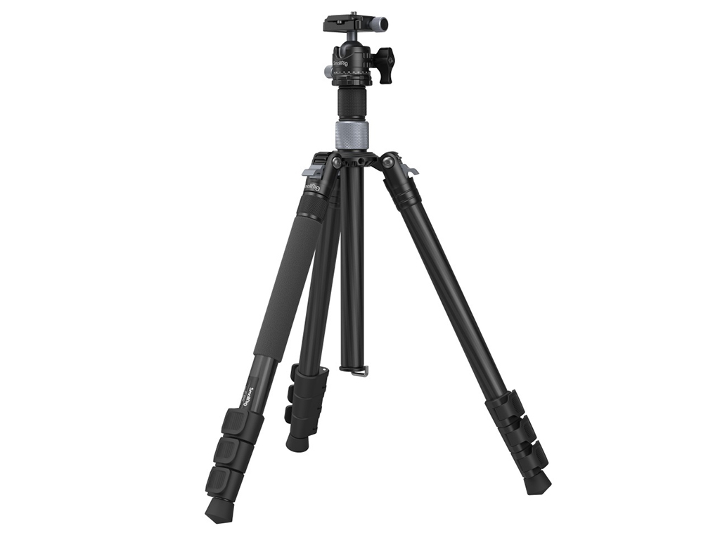 SmallRig 4059 AP-20 Karbon Fiber 12kg Taşıma Kapasiteli Fotoğraf Tripodu 158cm Maksimum Uzunluk