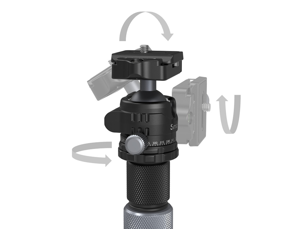 SmallRig 4059 AP-20 Karbon Fiber 12kg Taşıma Kapasiteli Fotoğraf Tripodu 158cm Maksimum Uzunluk