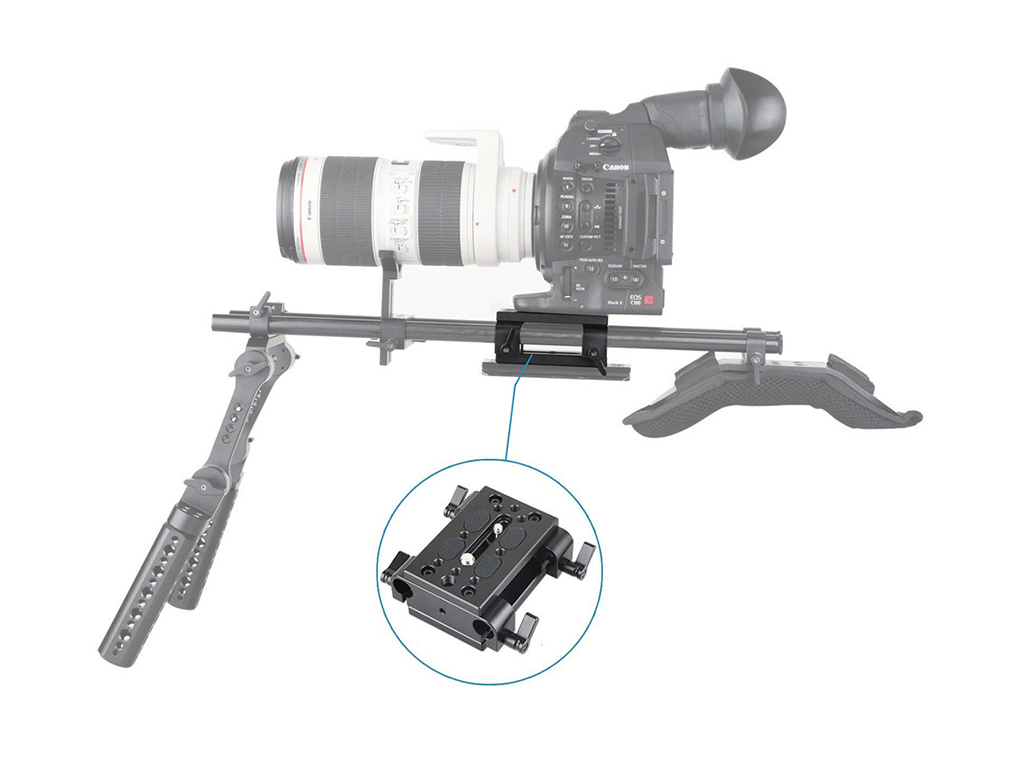 SmallRig 1798 15mm Dual Rod Baseplate