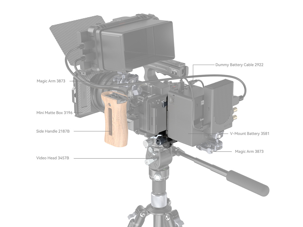 SmallRig 4064 Kompakt V-Mount Plaka Sistemi
