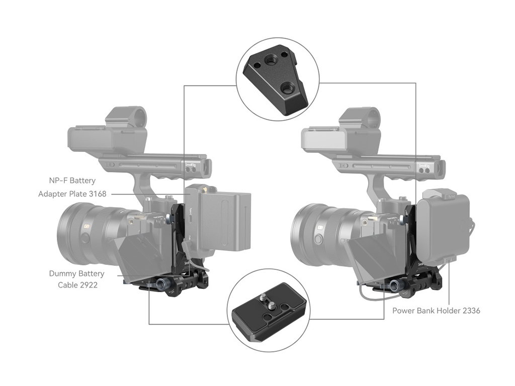 SmallRig 4064 Kompakt V-Mount Plaka Sistemi