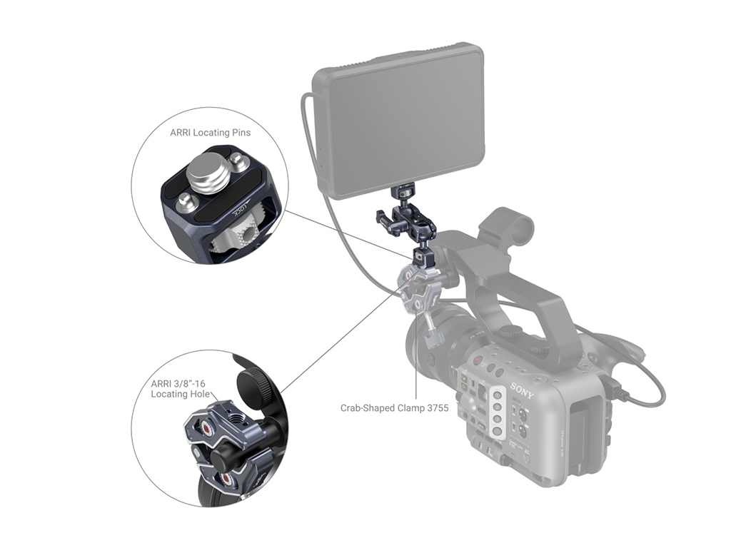 SmallRig 3874 ARRI ARRI Bağlantılı Magic Arm