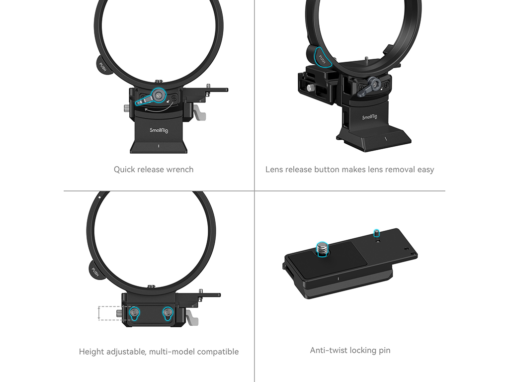 SmallRig 4305 Fujifilm GFX Yatay ve Dikey Dönebilen Montaj Aparatı