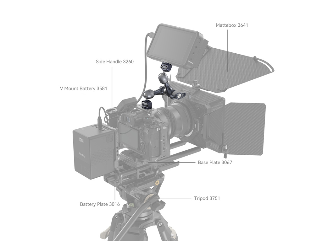 SmallRig 4194 ARRI Bağlantılı 7" Magic Arm