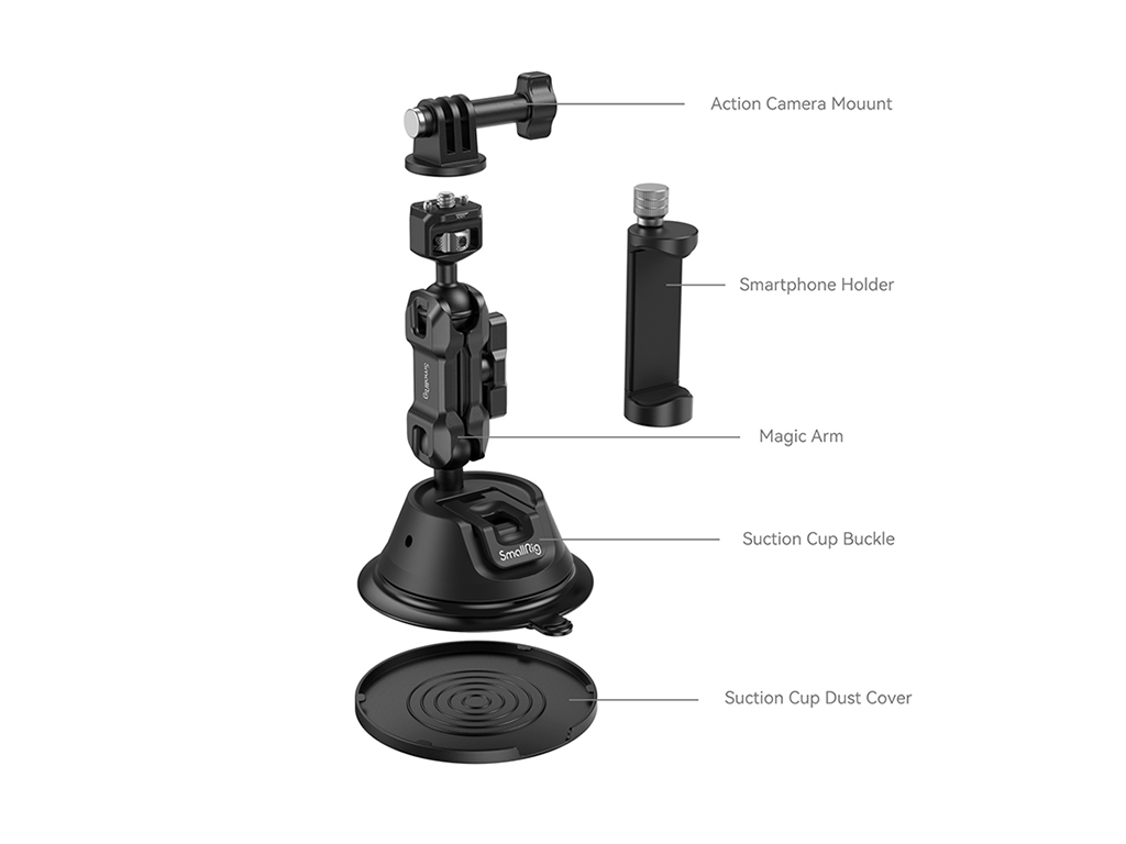 SmallRig 4275 SC-1K Aksiyon Kamera Uyumlu Mini Vantuz