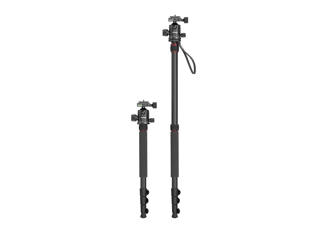 SmallRig 3935 CT-10 Alüminyum 15kg Taşıma Kapasiteli Fotoğraf Tripodu 180cm Maksimum Uzunluk - Monopod Özelliği
