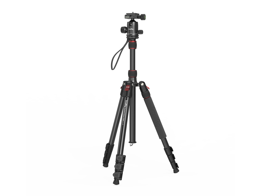 SmallRig 3935 CT-10 Alüminyum 15kg Taşıma Kapasiteli Fotoğraf Tripodu 180cm Maksimum Uzunluk - Monopod Özelliği