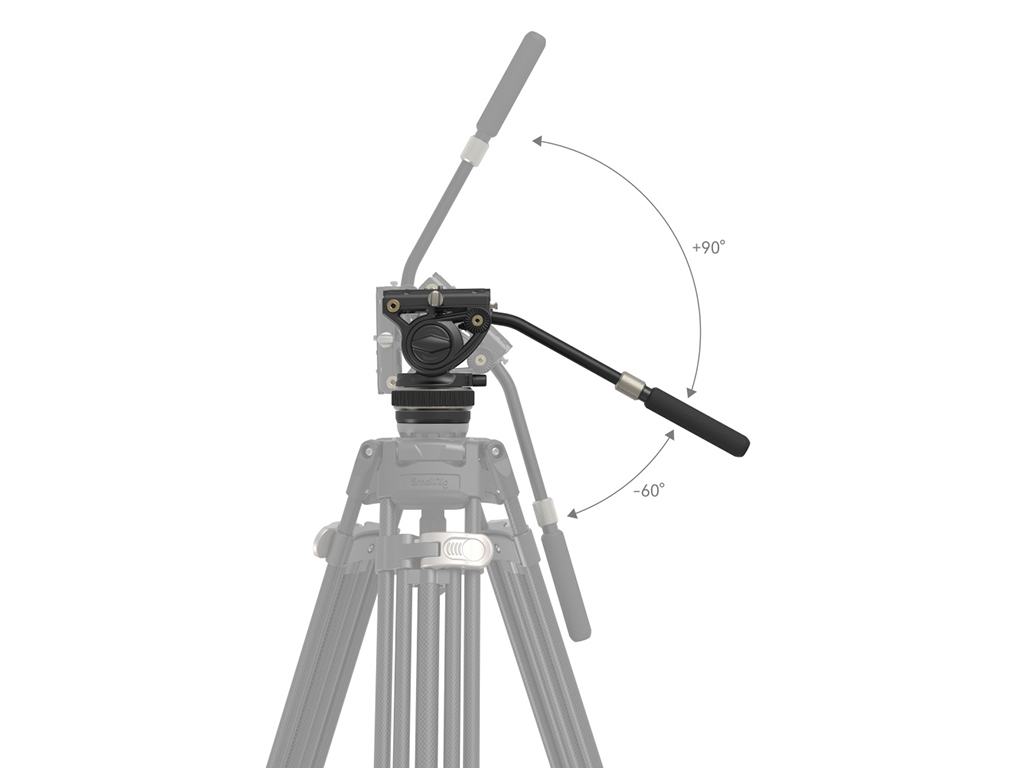 SmallRig 4165 DH-10 Su Terazili 10kg Taşıma Kapasiteli Video Başlığı 501PL Plate