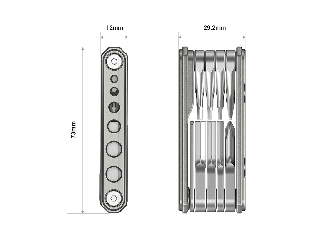 SmallRig TC2713 Çok Amaçlı 9 in 1 Katlanır Tornavida Seti