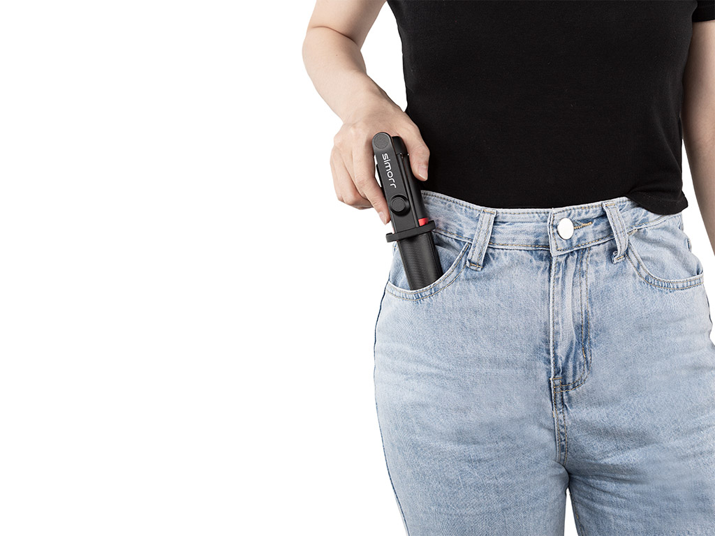 SmallRig 3375B ST20 Uzaktan Kumandalı 130cm Selfie Çubuğu ve Tripod 30-130cm Arasında Uzayabilir