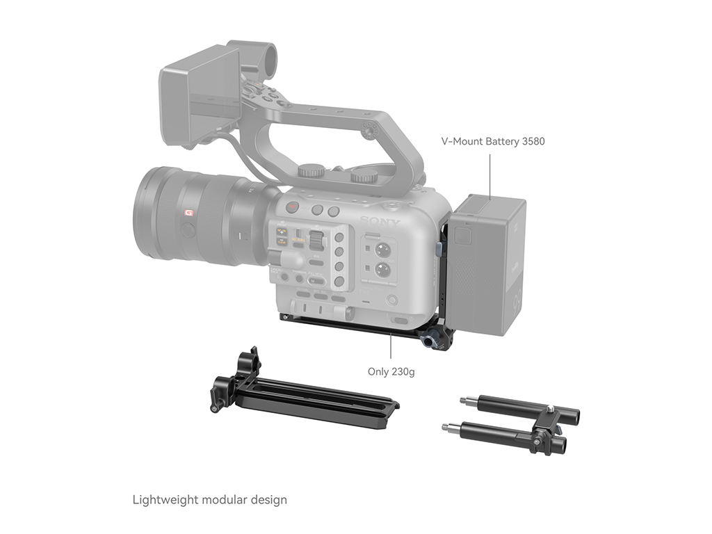 SmallRig 4323 Sinema Kameraları için V-Mount Batarya Plakası V-Mount Plate